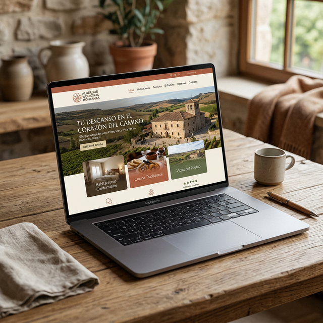 Diseño web Albergue Municipal Hontanas